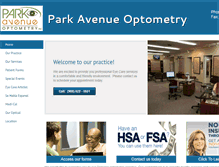 Tablet Screenshot of parkavenueoptometry.com